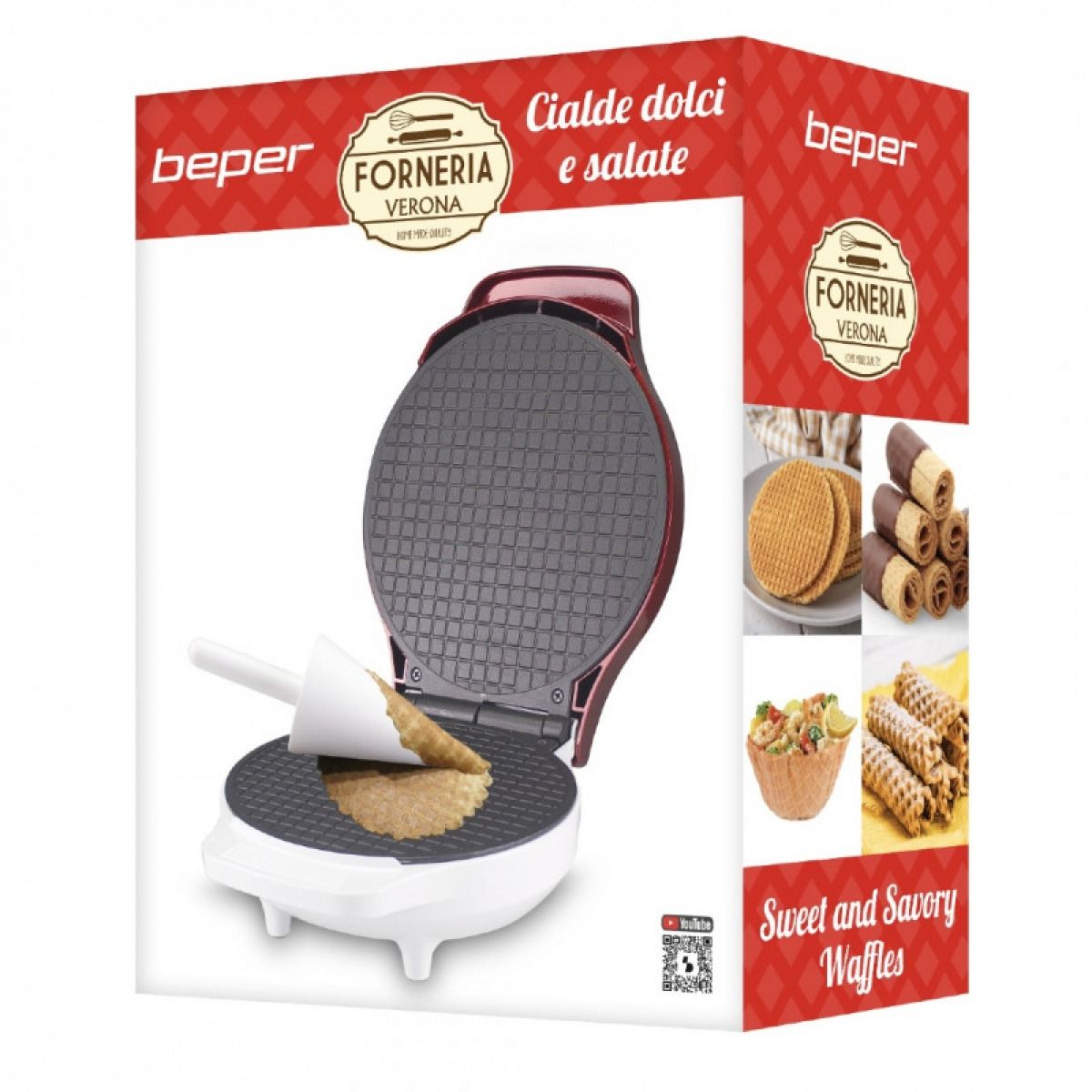Συσκευή για χωνάκι παγωτού 1000W, Beper P101CUD002 - Image 3