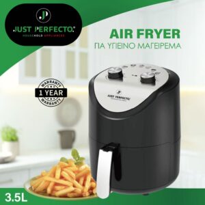 Φριτέζα αέρος 3.5Lt για Υγιεινό Μαγείρεμα Χωρίς Λάδι 1200W Just Perfecto JL-14 - Image 3