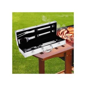 Σετ Εργαλεία Barbeque 4 τεμαχίων από Ανοξείδωτο Ατσάλι σε βαλίτσα αποθήκευσης, BBQ Set - Image 3