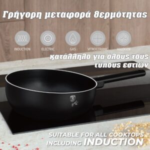 Τηγάνι Βαθύ με Τριπλή Αντικολλητική Επίστρωση Titan μαύρο 28cm Berlinger Haus BH-8176 - Image 2