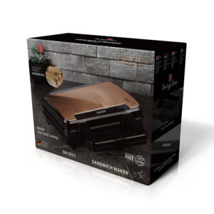 Berlinger Haus Τοστιέρα 900W Black Rose Collection BH-9143 - Image 2