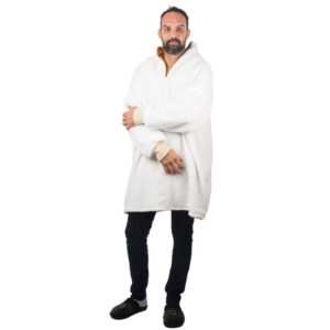 HomeVero Comfort Blanket Βελούδινη Oversized Μπλούζα – Κουβέρτα HV-CB-B Μπέζ - Image 6