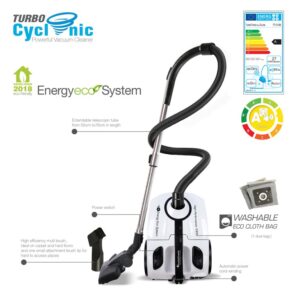 Alternative view of Ηλεκτρική σκούπα με σύστημα Cyclon 700W, κάδο 2L και τηλεσκοπικό σωλήνα, TurboTronic TT-CV09