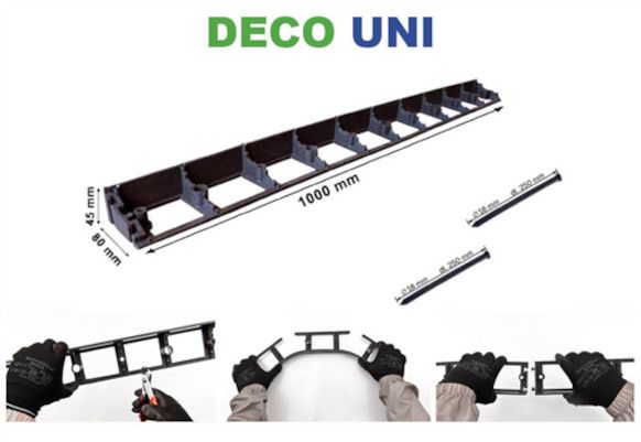 DECO UNI ΔΙΑΧΩΡΙΣΤΙΚΟ ΒΟΤΣΑΛΩΝ ΣΕΤ 4 ΤΜΧ ΔΙΑΧΩΡΙΣΤΙΚΟ ΥΛΙΚΩΝ ΕΔΑΦΟΥΣ