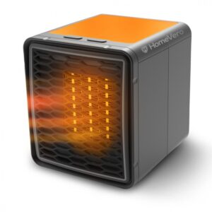 HomeVero Φορητό αερόθερμο με φωτισμό 1200W HV-H1200 - Image 4