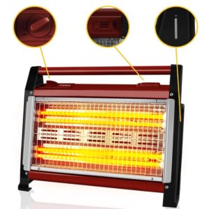 Lexical Quartz Heater Red 1600W LQH-8023-4 - Image 2