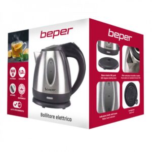 Ανοξείδωτος Βραστήρας νερού 1.2L 1630W Beper P101BOL001 - Image 2