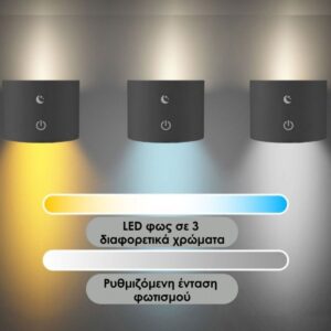 Επαναφορτιζόμενο Φωτιστικό LED διπλής κατεύθυνσης, Lumini, Beper P201UTP304 - Image 3