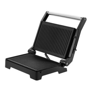 Royalty Line Grill-Τοστιέρα RL-PM1000-BLK με άνοιγμα πλακών 180° Μαύρη - Image 4