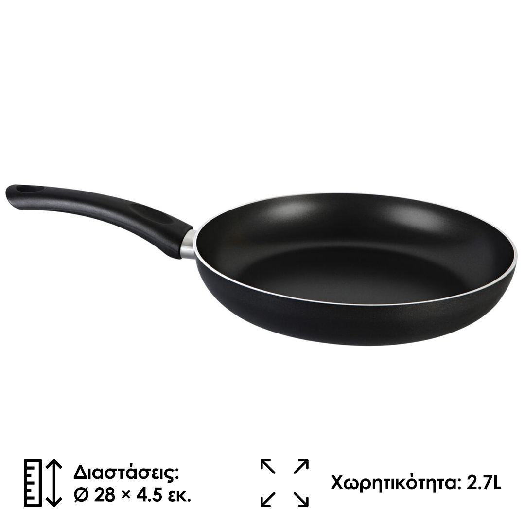 Zilan Αντικολλητικό Τηγάνι σε μαύρο χρώμα Ø 28cm ZLN1938 - Image 2